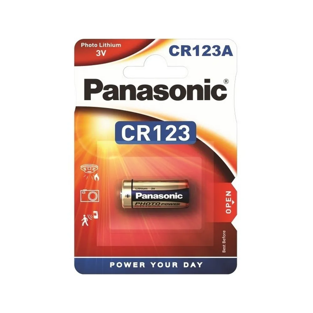 PANASONIC - CR123A (1 ΤΕΜ) Μπαταρία λιθίου Panasonic CR123 3V - Κύρια εικόνα προϊόντος