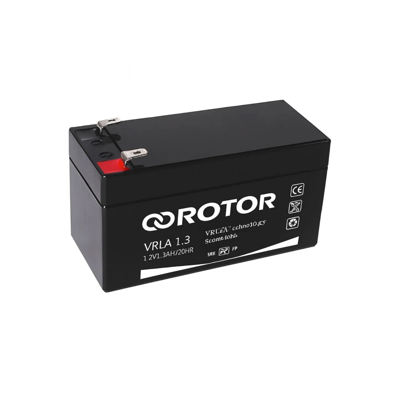 ROTOR - BATTERY 12V 1.3AH Επαναφορτιζόμενη μπαταρία μολύβδου 12V / 1,3Ah