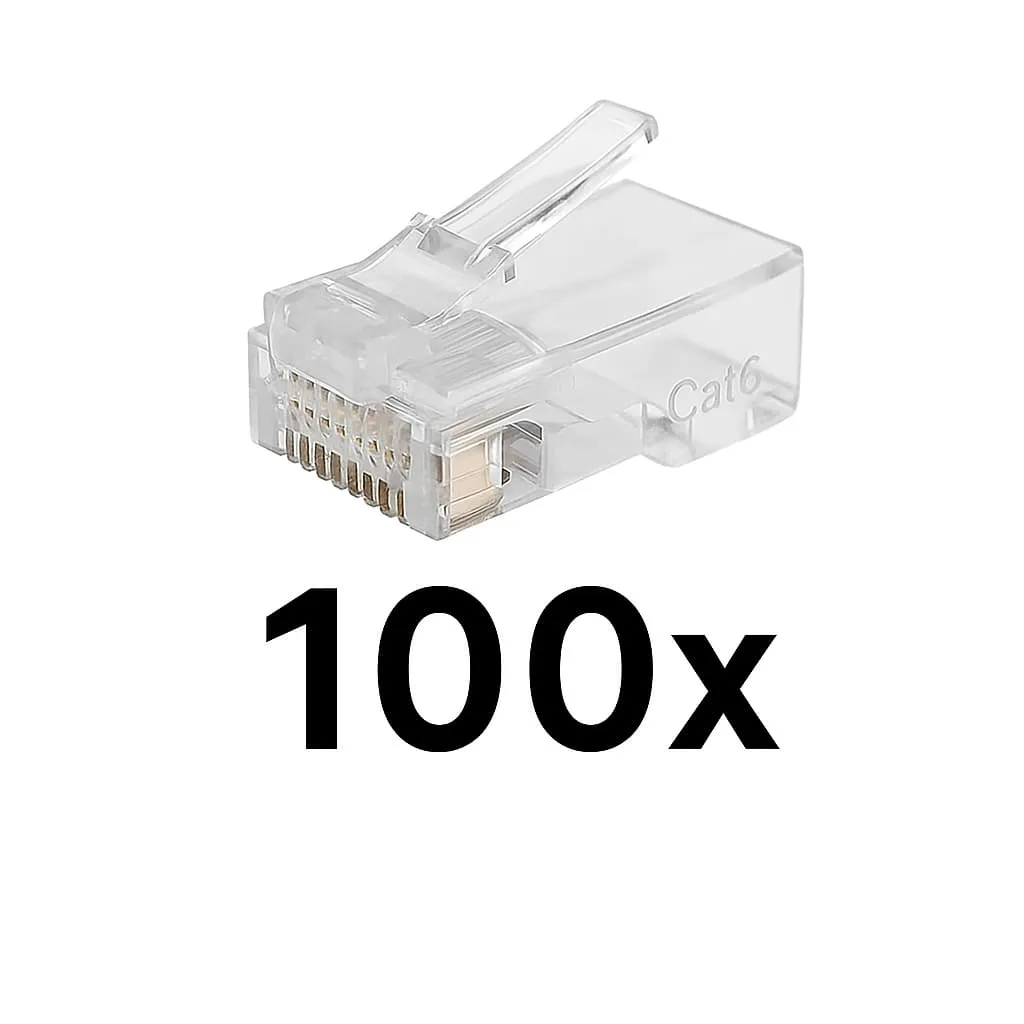 ROTOR RJ45 Βύσματα Δικτύου Cat6 (100τμχ)