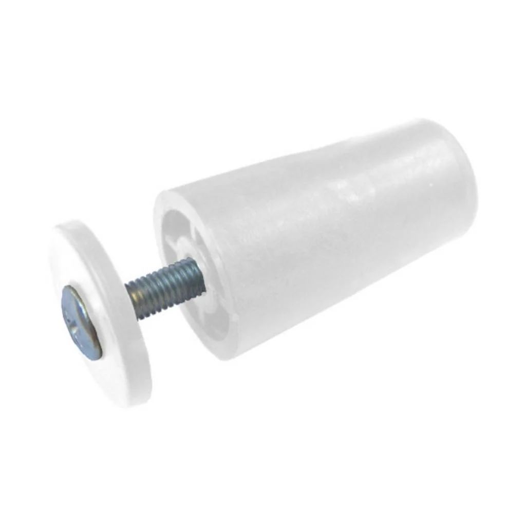 ROTOR Στόπερ PVC με βίδα σε ΛΕΥΚΟ