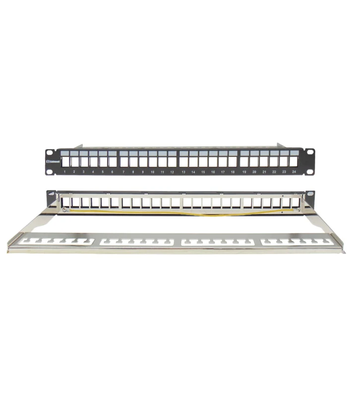 SAFEWELL ΚΕΝΟ PATCH PANEL CAT5e/6 STP 24P 19" 1U - Κύρια εικόνα προϊόντος