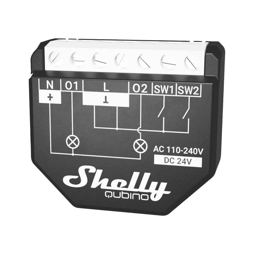 Shelly Qubino Wave 2PM - Έξυπνος διακόπτης Z-Wave™ - Κύρια εικόνα προϊόντος