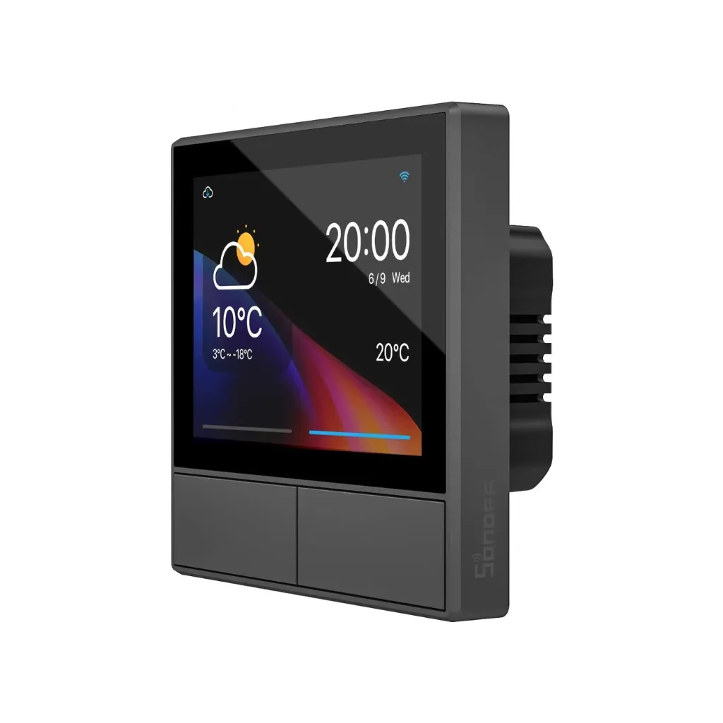 Sonoff NSPanel Οθόνη Ελέγχου (Μαύρο) – Έξυπνος Διακόπτης Τοίχου & Θερμοστάτης