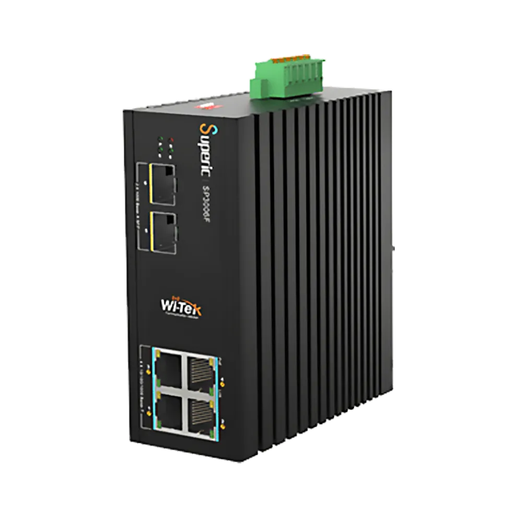 WI-TEK - SP3006F Industrial PoE switch 4 θυρών στα 1000Mbps για αντοχή σε ακραίες συνθήκες. Tροφοδοσία 120W - Κύρια εικόνα προϊόντος
