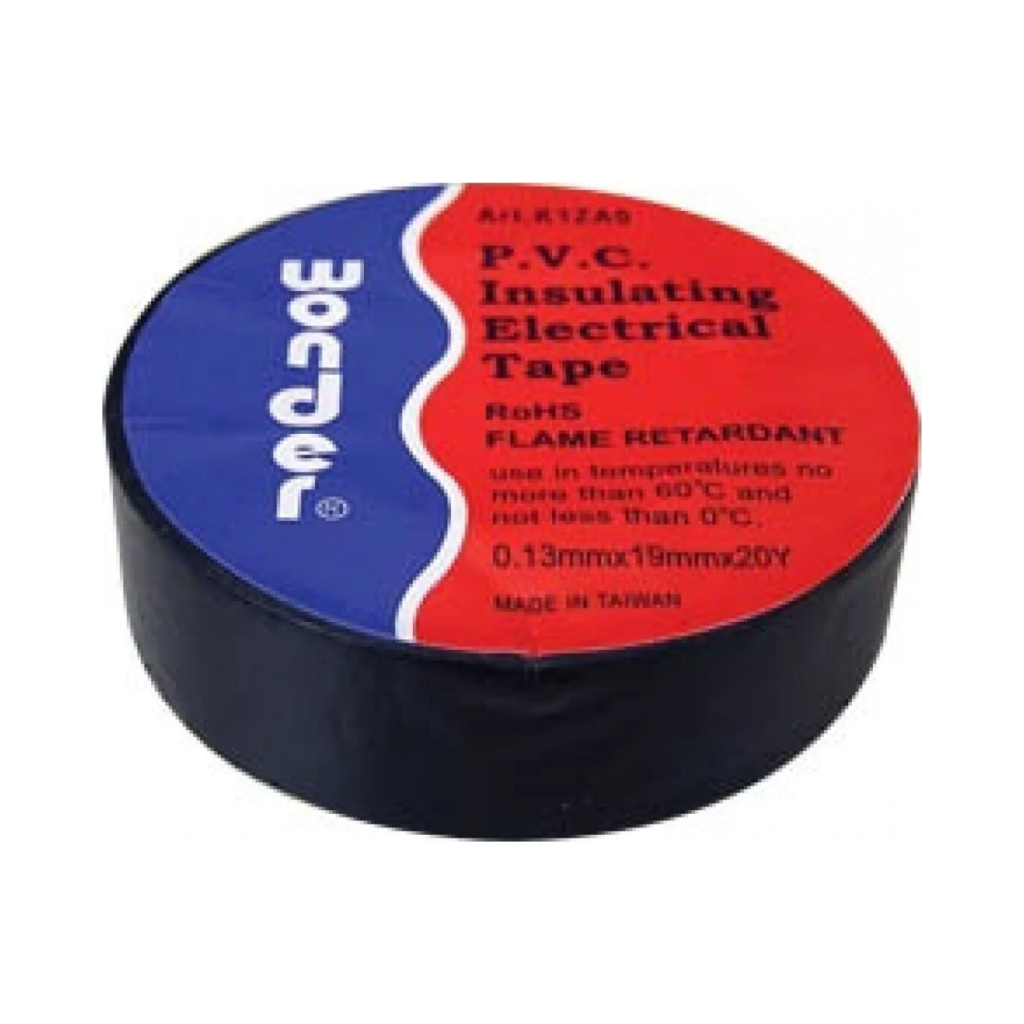 Wonder Μονωτική Ταινία PVC K1ZA0 19mm x 20m Μαύρο - Κύρια εικόνα προϊόντος