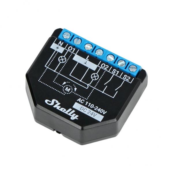 Shelly Plus 2PM - Ρελέ Wi-Fi 2 καναλιών με μέτρηση ισχύος & λειτουργία ρολών - Εικόνα 4 από 4