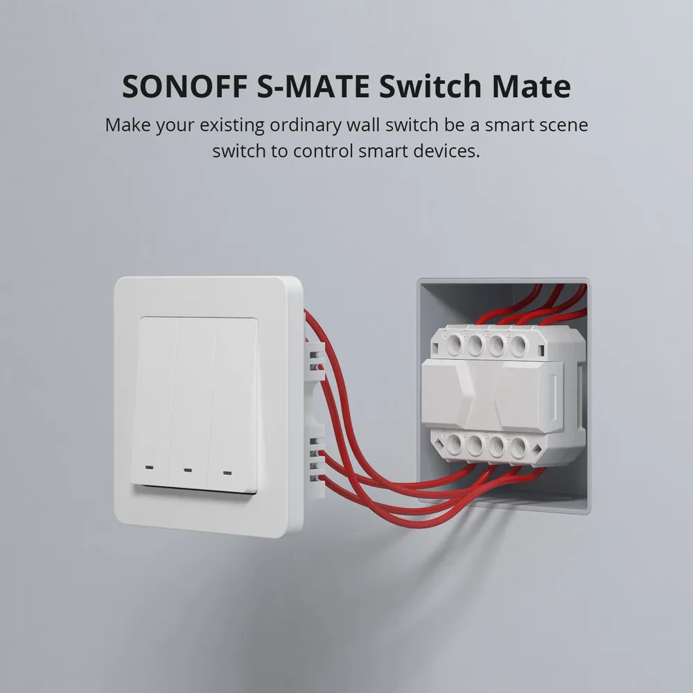 Sonoff S-MATE Έξυπνος Ενδιάμεσος Διακόπτης (μπαταρίας) - Εικόνα 3 από 4
