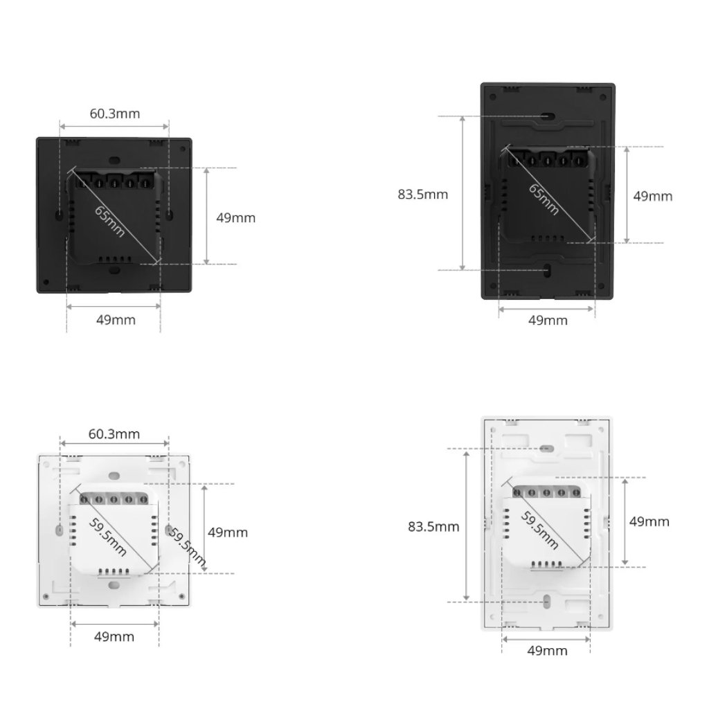 Sonoff NSPanel Οθόνη Ελέγχου (Μαύρο) – Έξυπνος Διακόπτης Τοίχου & Θερμοστάτης - Εικόνα 4 από 5
