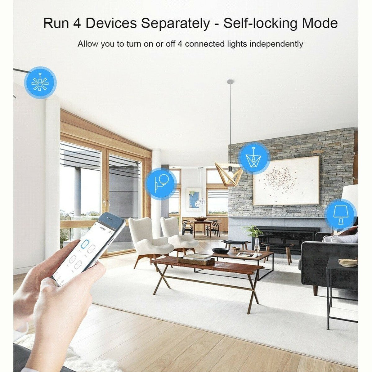 Sonoff 4CHPROR3 - Έξυπνος Ενδιάμεσος Διακόπτης 4 καναλιών με Wi-Fi και RF - Εικόνα 11