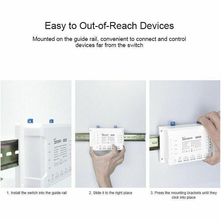 Sonoff 4CHPROR3 - Έξυπνος Ενδιάμεσος Διακόπτης 4 καναλιών με Wi-Fi και RF - Εικόνα 8 από 11