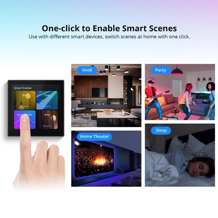 Sonoff NSPanel Pro (Λευκό) - Έξυπνος Διακόπτης Τοίχου Χωνευτός WiFi/Bluetooth/ZigBee - Εικόνα 6 από 7