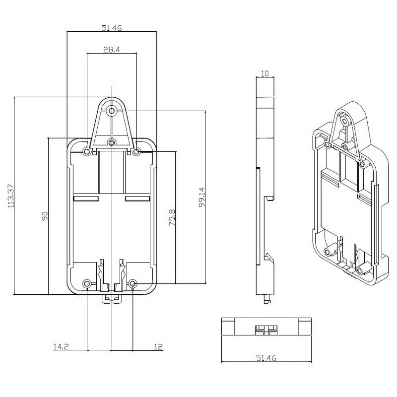 Sonoff DR DIN Rail Tray - Θήκη Διακοπτών Ασφαλείας για Ράγα - Εικόνα 3 από 5