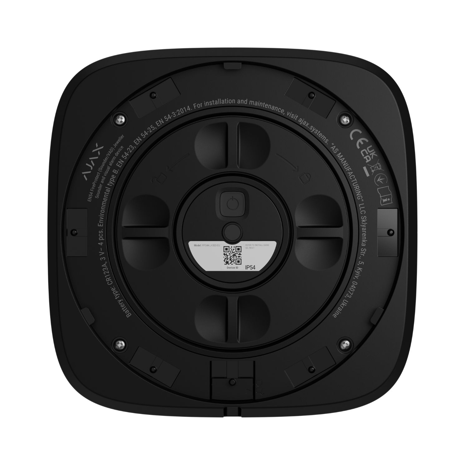 AJAX FireProtect (Sounder) EN54 Black - Εικόνα 2 από 5