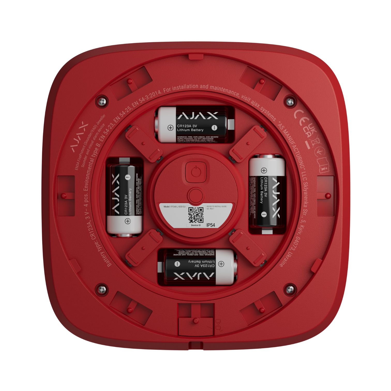 AJAX FireProtect (Sounder) EN54 Red - Εικόνα 3 από 5