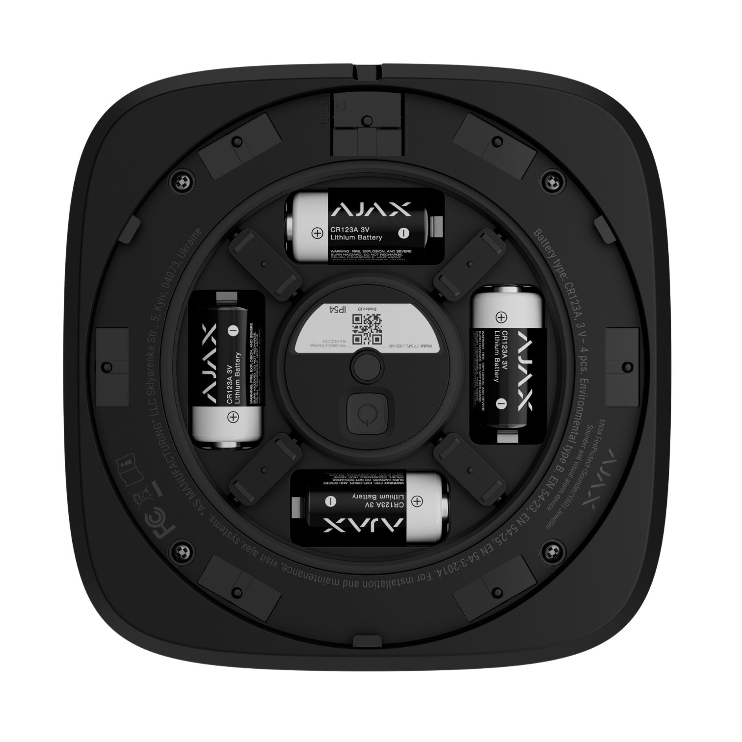 AJAX FireProtect (VAD) EN54 Black - Εικόνα 3 από 3