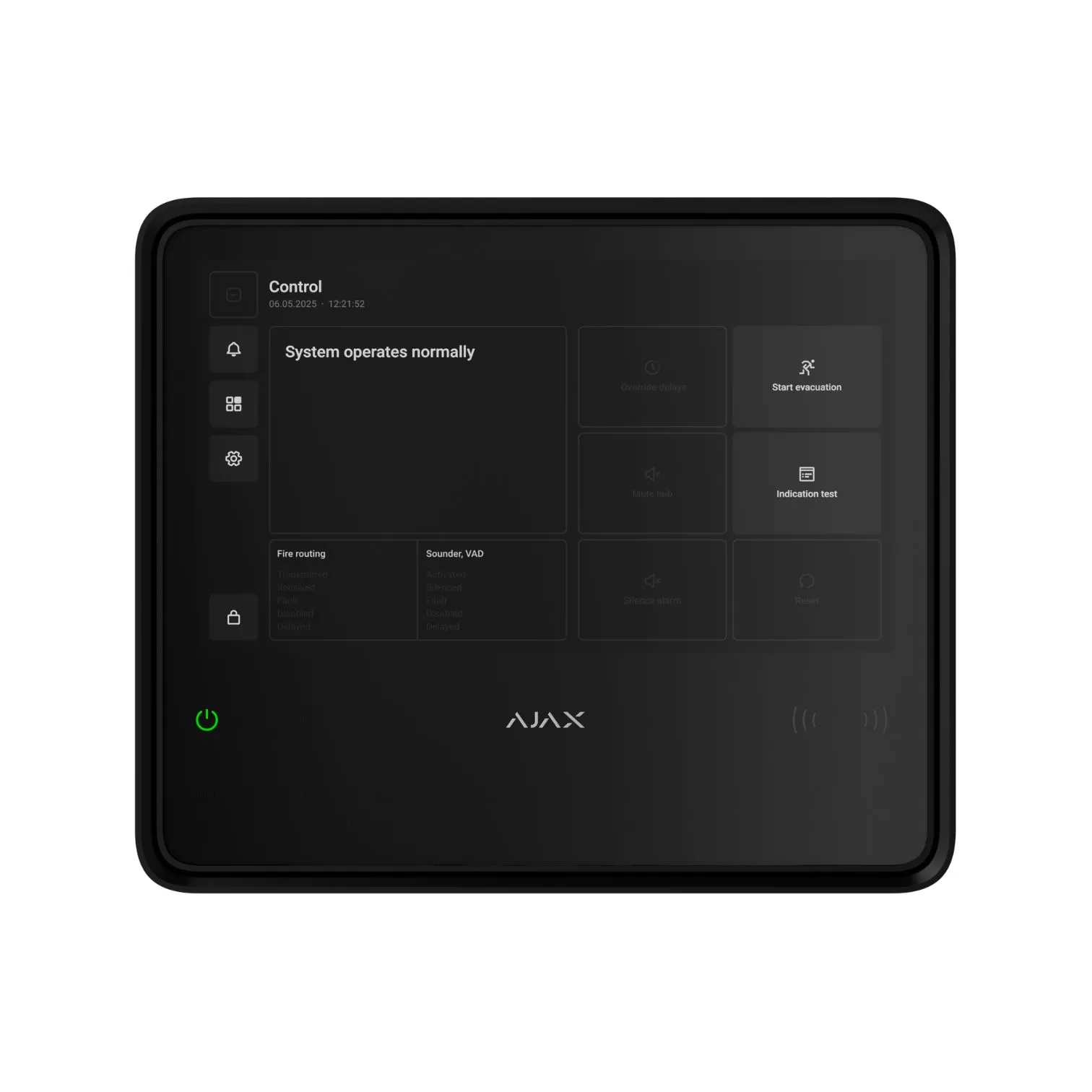 AJAX Fire Hub EN54 Black