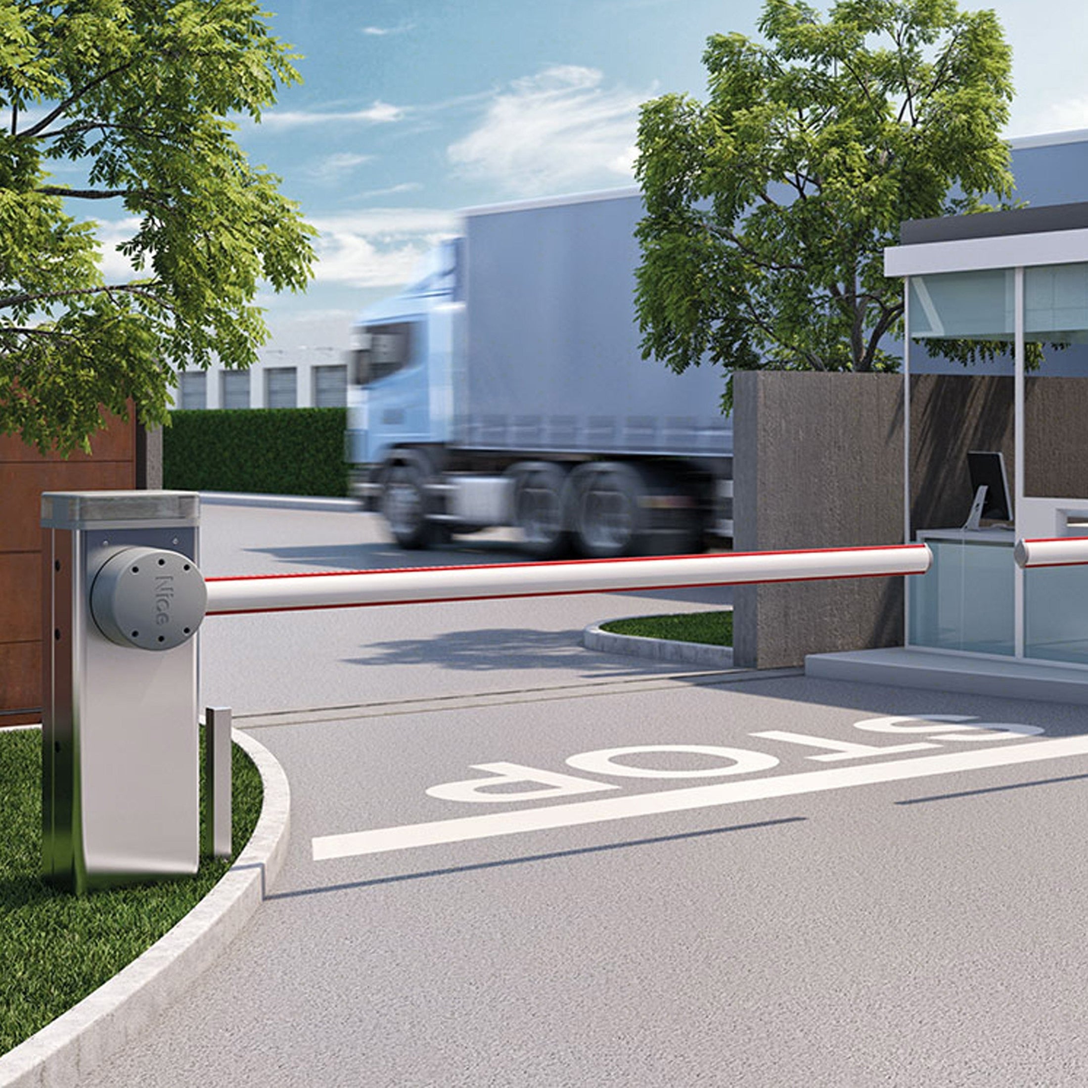 Nice M5BAR INOX Σετ Μπάρα Ελέγχου Κυκλοφορίας με 5m Κοντάρι - Εικόνα 2 από 4