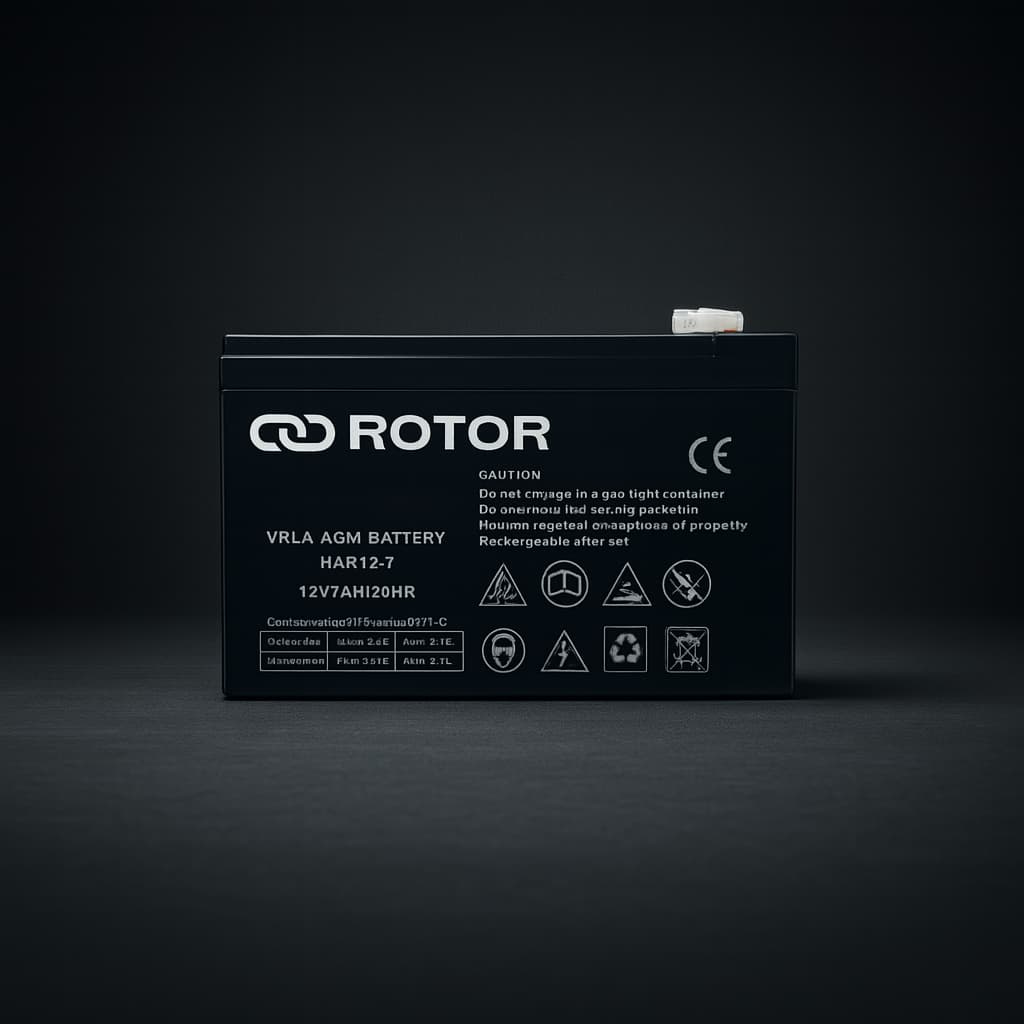 ROTOR - BATTERY 12V 7.2AH Επαναφορτιζόμενη μπαταρία μολύβδου 12V / 7.2Ah - 2