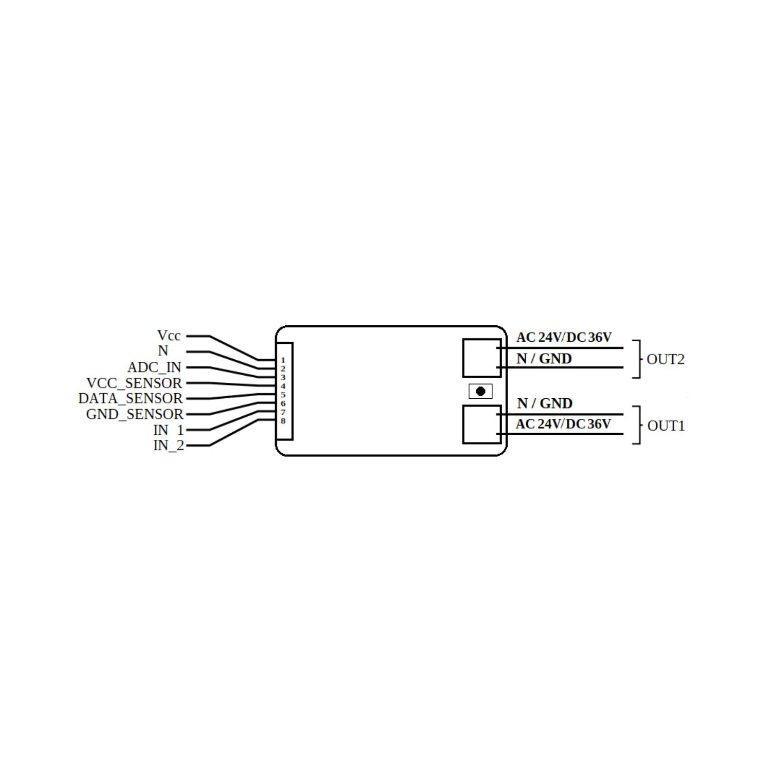 Shelly Uni - universal WiFi smart module - Εικόνα 2 από 3