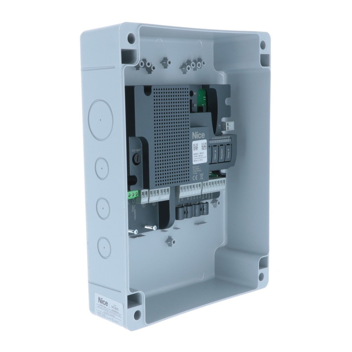 Nice MC800 - Κεντρική μονάδα ελέγχου για έναν ή δύο μοτερ ανοιγόμενης 230V - Εικόνα 4 από 5