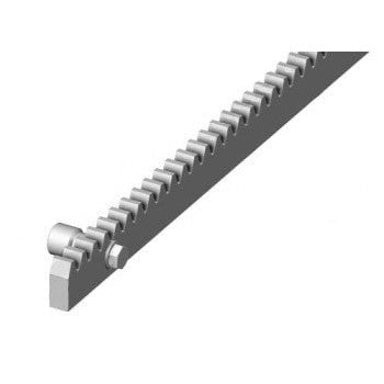 Κρεμαγιέρα Γαλβανιζε Μ4 30x10x1000mm με αποστάτες - Εικόνα 2 από 2