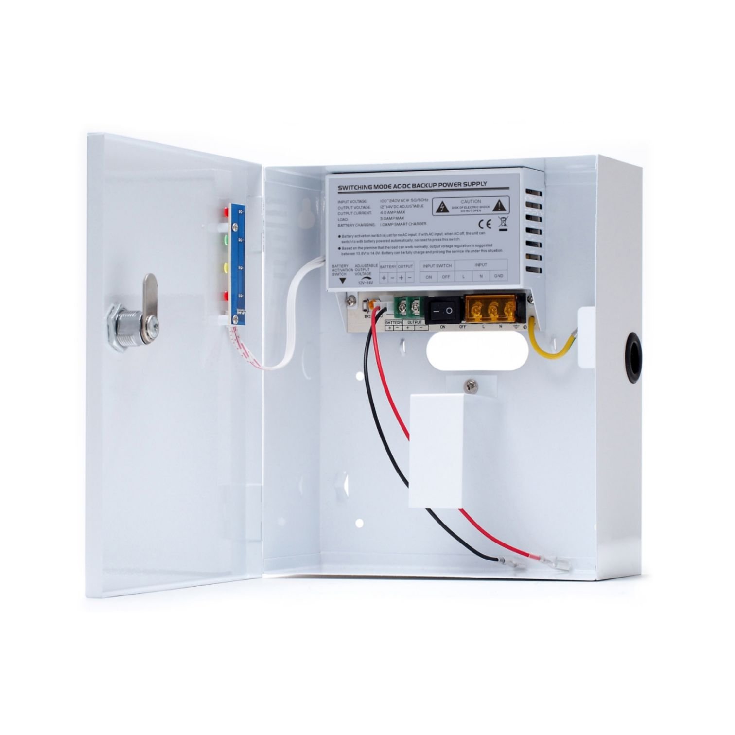 ROTOR Τροφοδοτικό 12V/3A με μεταλλικό κουτί και δυνατότητα προσθήκης μπαταρίας - Εικόνα 2