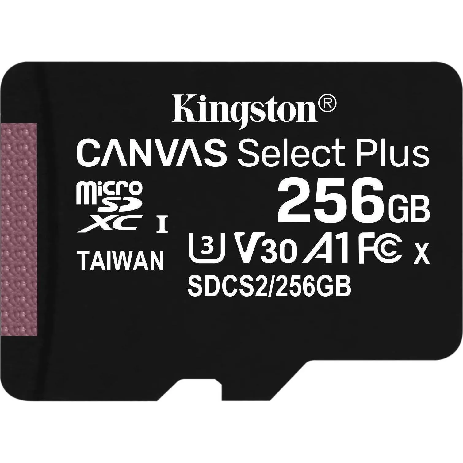 KINGSTON - MicroSD SDCS2 256GB Κάρτα μνήμης microSD 256GB για αποθήκευση της καταγραφής σε IP κάμερες - Εικόνα 2 από 2