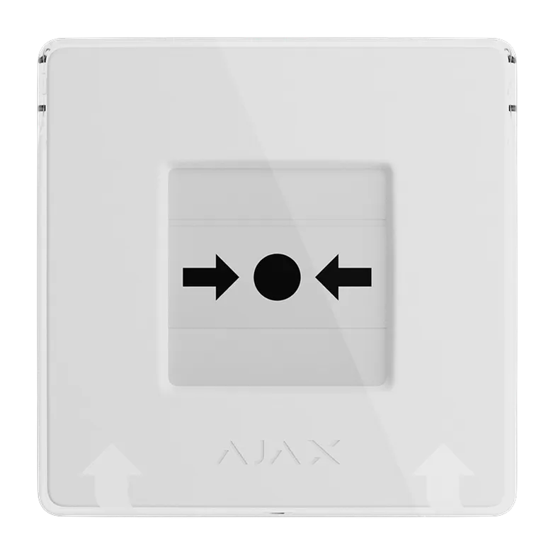 AJAX - MANUAL CALL POINT (WHITE) Ασύρματο μπουτόν επίτοιχης τοποθέτησης για χειροκίνητη αναγγελία συναγερμού και χρήση σεναρίων αυτοματισμού, σε λευκό χρώμα - Εικόνα 2 από 3