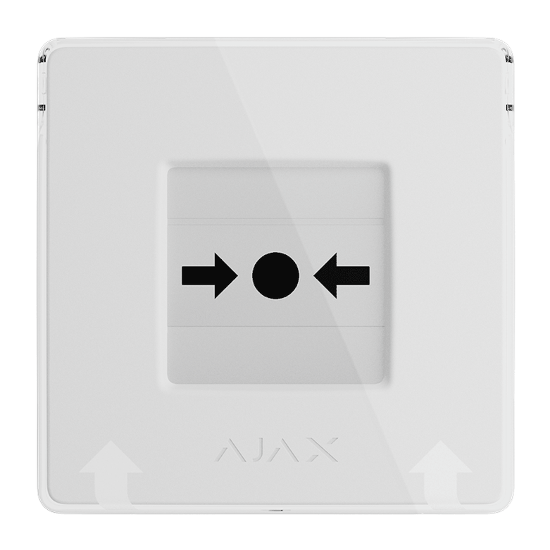 AJAX - MANUAL CALL POINT (WHITE) Ασύρματο μπουτόν επίτοιχης τοποθέτησης για χειροκίνητη αναγγελία συναγερμού και χρήση σεναρίων αυτοματισμού, σε λευκό χρώμα - Εικόνα 3 από 3