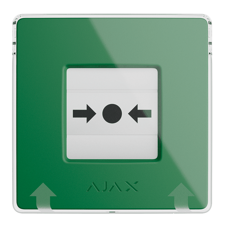 AJAX - MANUAL CALL POINT (GREEN) Ασύρματο μπουτόν επίτοιχης τοποθέτησης για χειροκίνητη αναγγελία συναγερμού και χρήση σεναρίων αυτοματισμού, σε πράσινο χρώμα - Εικόνα 3 από 3