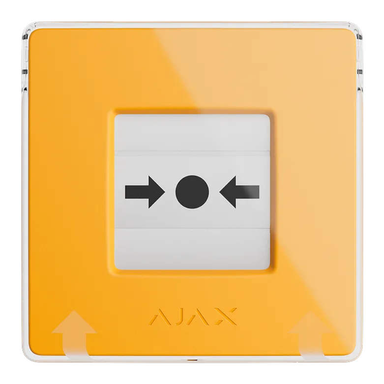 AJAX - MANUAL CALL POINT (YELLOW) Ασύρματο μπουτόν επίτοιχης τοποθέτησης για χειροκίνητη αναγγελία συναγερμού και χρήση σεναρίων αυτοματισμού, σε κίτρινο χρώμα - Εικόνα 2