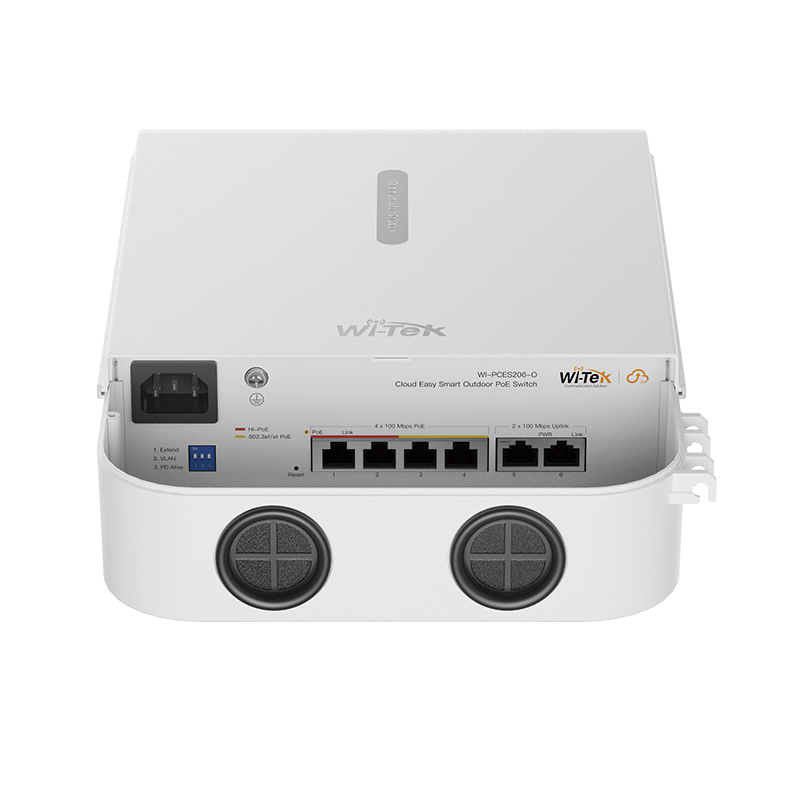 WI-TEK - WI-PCES306G-O Ολοκληρωμένη λύση σε PoE Switch εξωτερικού χώρου με 4 θύρες PoE 1000Mbps. Προστασία IP65 - Εικόνα 4 από 4