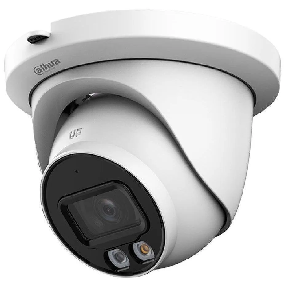 DAHUA - IPC-HDW2449TM-S-IL-0280B IP Smart Dual Illuminator Dome κάμερα ανάλυσης 4MP, με φακό 2.8mm, IR30m και Led 30m. Ενσωματωμένο μικρόφωνο - 2
