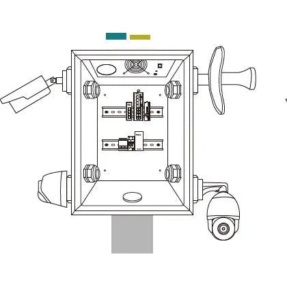 WI-TEK - WI-IOTBOX01 Aδιάβροχο κουτί για εξωτερική τοποθέτηση. Προστασία IP65, IK10 και anti corrosion - Εικόνα 4