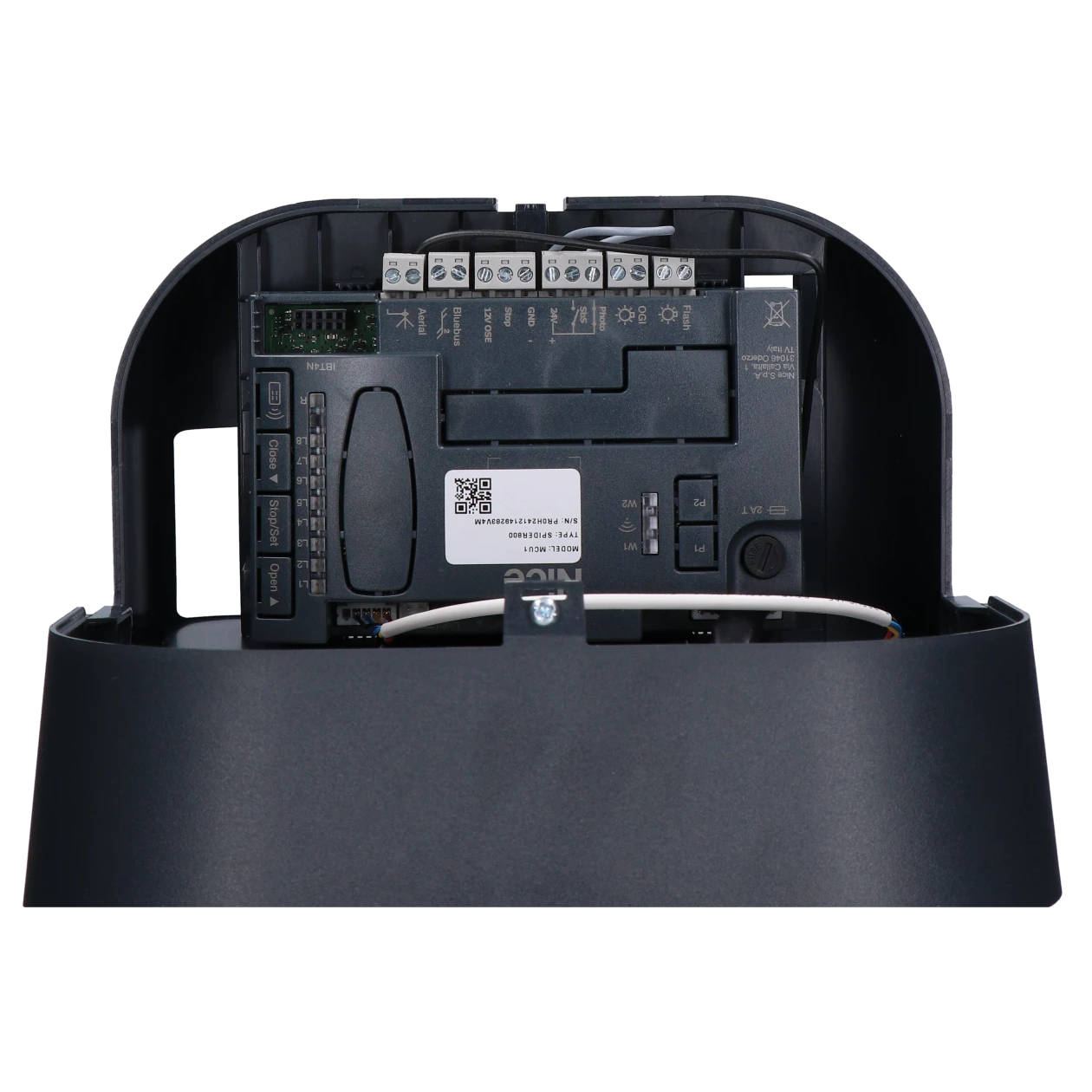 Nice SPIDER 800 (WiFi Basic Kit Σπαστός Ιμάντα) - Σετ μηχανισμός γκαραζόπορτας οροφής έως 12,6 m² - Εικόνα 10 από 10