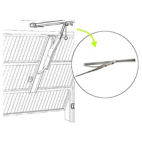 Nice SPA5 - Βραχίονας επέκτασης με ρουλεμάν για πόρτα οροφής - Εικόνα 3 από 3