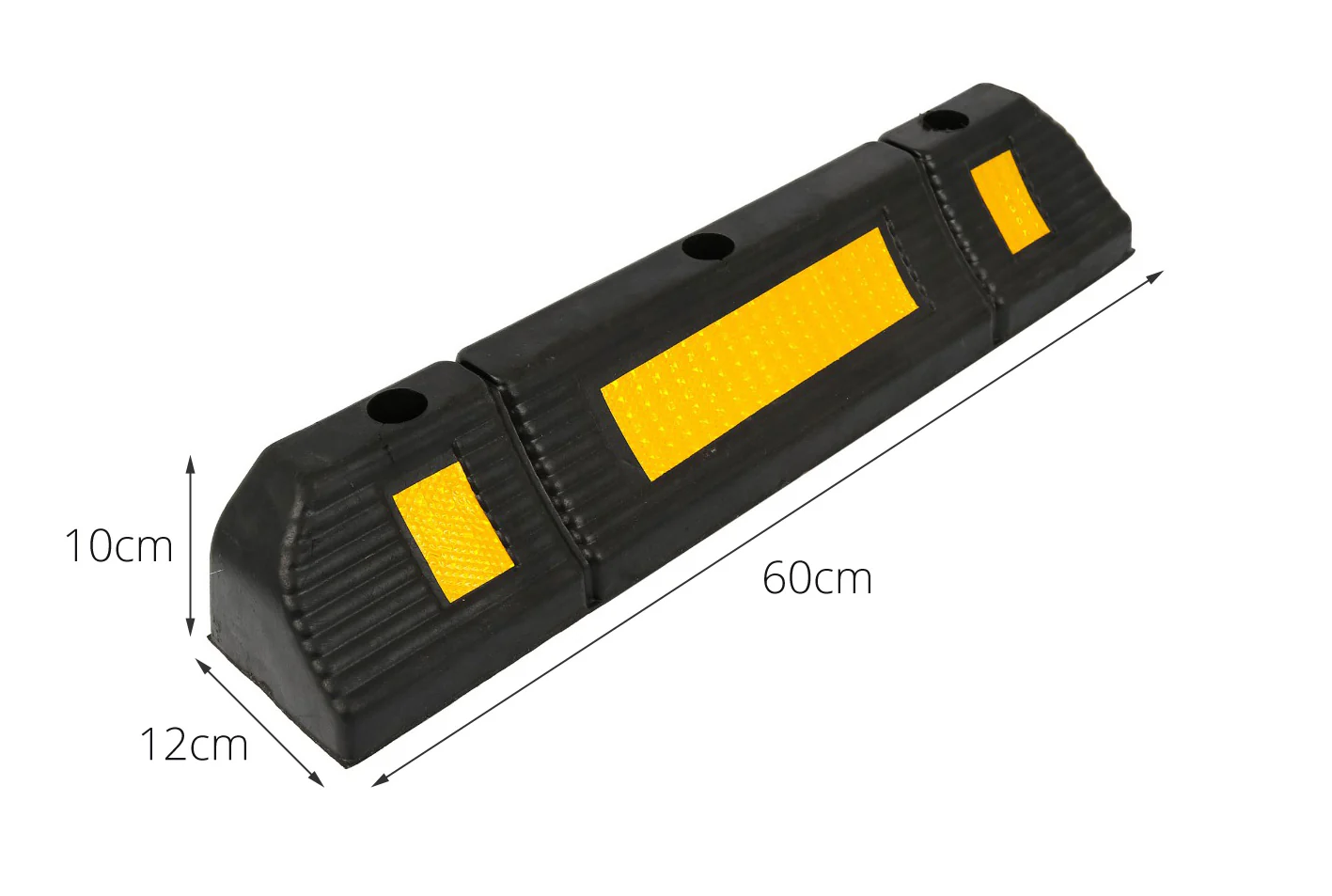 ROTOR MyPark - Στοπ τροχών από ελαστικό 60x12x10cm - Εικόνα 2 από 3