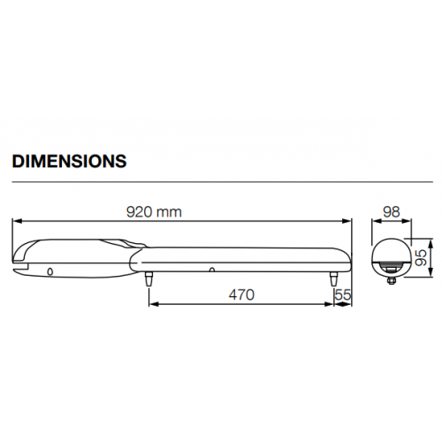 Nice WINGO 5 (Basic Διπλό Kit) Σετ μηχανισμών 230V για ανοιγόμενες αυλόπορτες έως 3.5m - Εικόνα 4