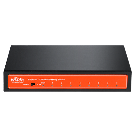 WI-TEK - WI-SG108 V2 Switch 8 θυρών 1000Mbps με VLAN. Mεταλλικό περίβλημα - Εικόνα 2 από 2