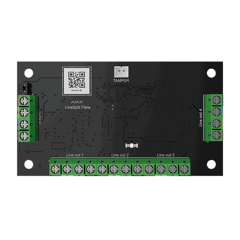 AJAX - LINESPLIT FIBRA Ενσύρματη μονάδα για διαχωρισμό μιας γραμμής Fibra σε τέσσερις γραμμές - Εικόνα 2 από 2
