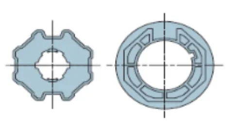 Nice 515.07000 - Αντάπτορας οκτάγωνος Φ70 - Εικόνα 2