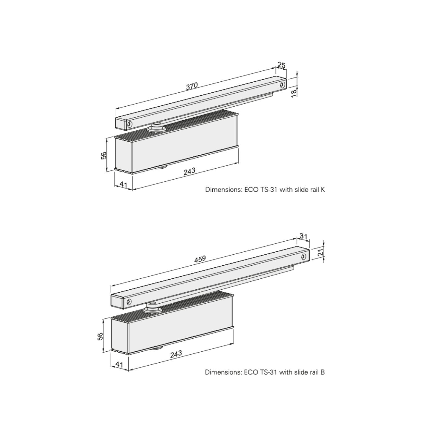 ECO SCHULTE TS-31 – Σούστα επαναφοράς με slide rails - Εικόνα 2 από 2