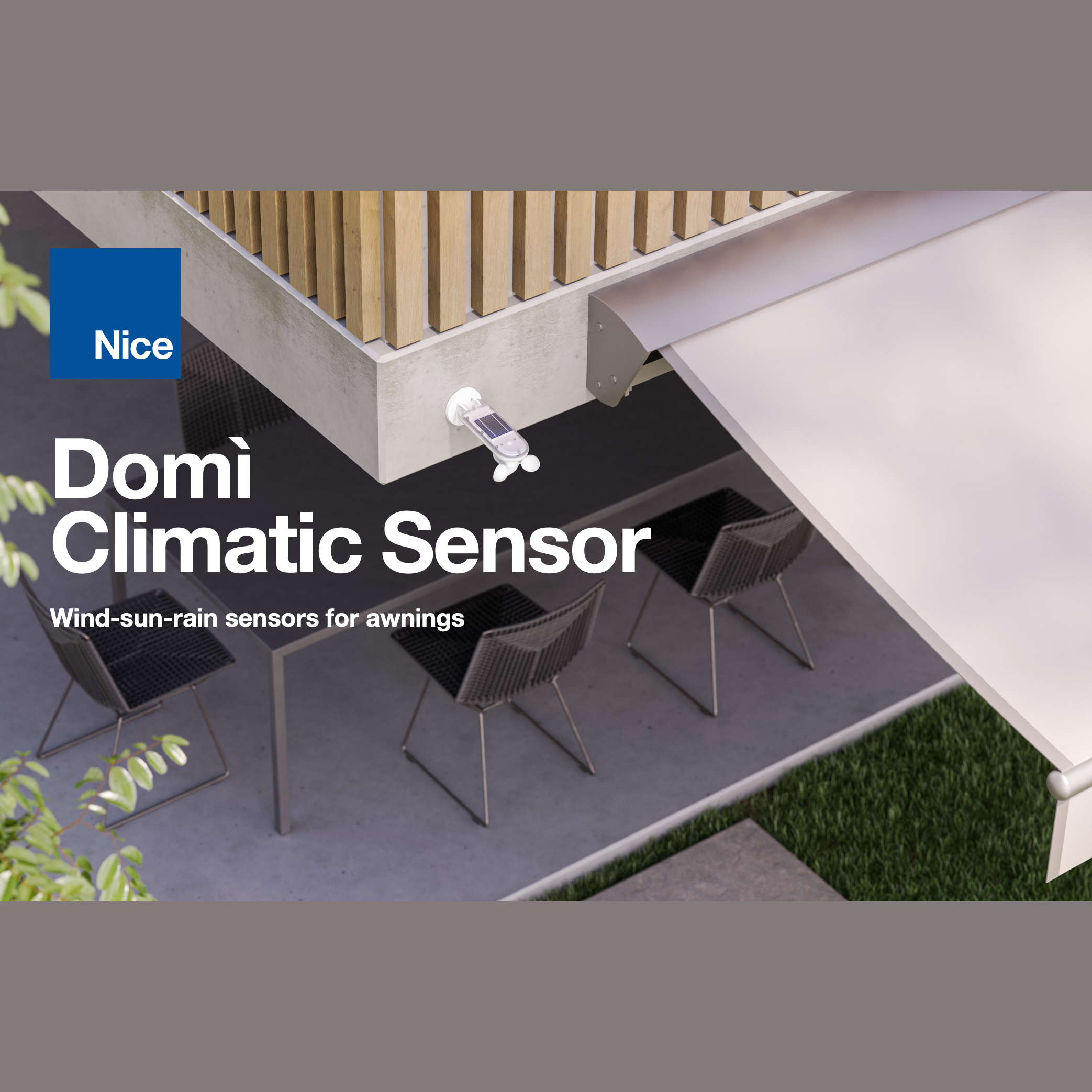 Nice DOMIWSR - Αμφίδρομος αισθητήρας Αέρα-Ήλιου-Βροχής (ανεμούριο) - Εικόνα 2 από 2