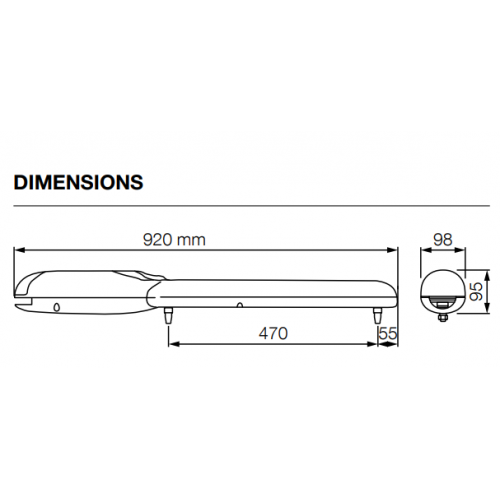 Nice WINGO 3524 (Basic Διπλό Kit) Σετ μηχανισμών 24V για ανοιγόμενες αυλόπορτες έως 3.5m - Εικόνα 3