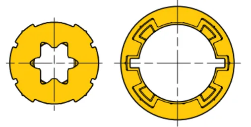 Nice 515.06000R01 - Αντάπτορας οκτάγωνος Φ60 - Εικόνα 2 από 2