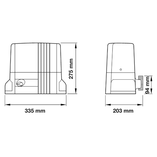Nice THOR TH1500 (Basic Kit) - Μοτέρ συρόμενης έως 1500 κιλά - Εικόνα 3