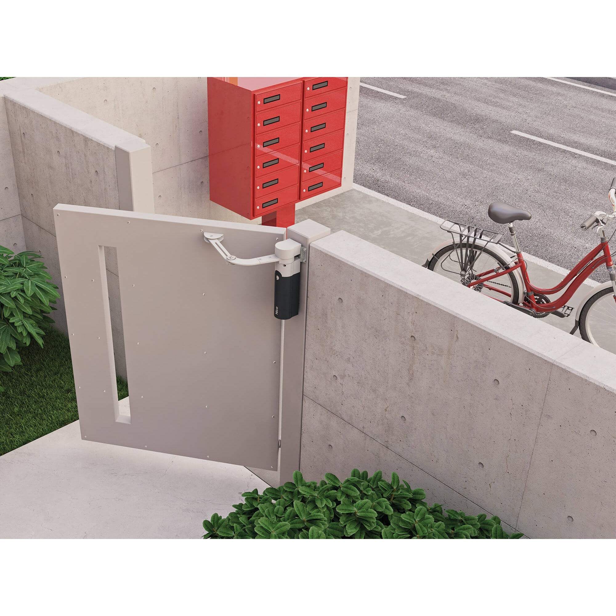 Nice WALKY 1024 (Basic Μονό Kit) Σετ μηχανισμού 24V για ανοιγόμενη αυλόπορτα έως 1,8 μέτρα - Εικόνα 2 από 9