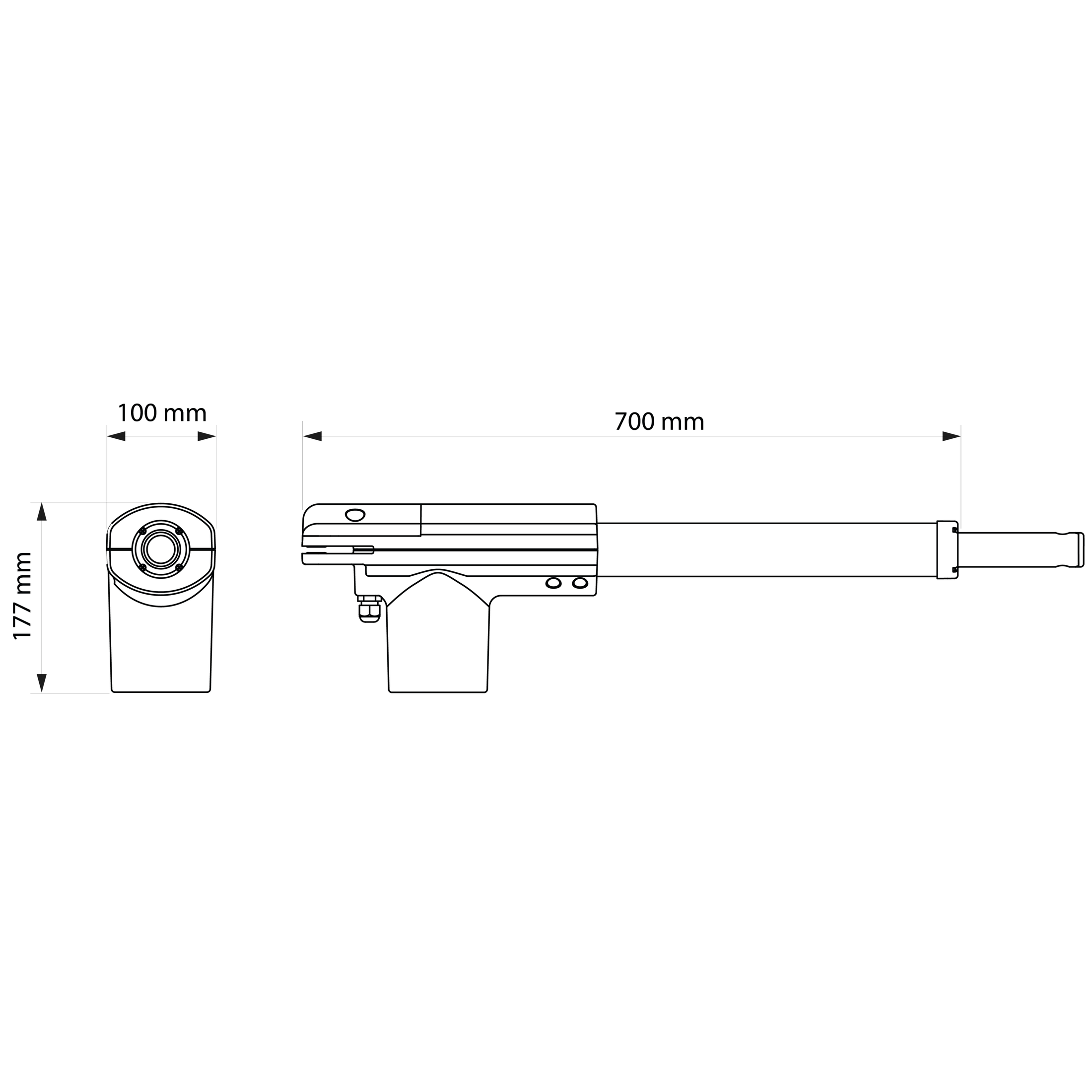 Nice TOO4500 (Basic Διπλό Kit) - Σετ μηχανισμών 230V για ανοιγόμενες αυλόπορτες έως 3m και 250kg - Εικόνα 3 από 4