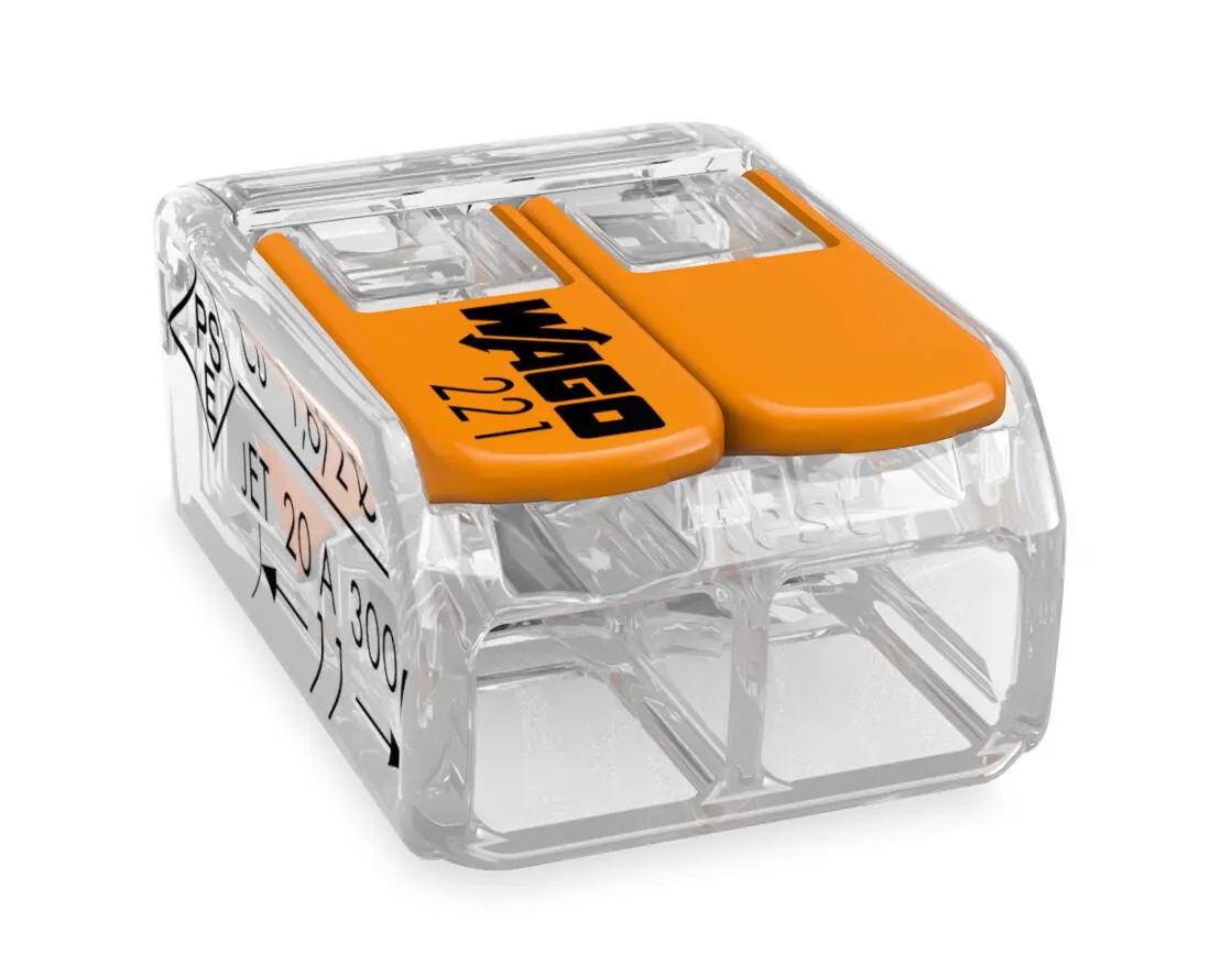 WAGO 221-412 - Κλέμμα Ταχείας Σύνδεσης 2x4mm² για Πολύκλωνο Αγωγό - Εικόνα 2 από 5