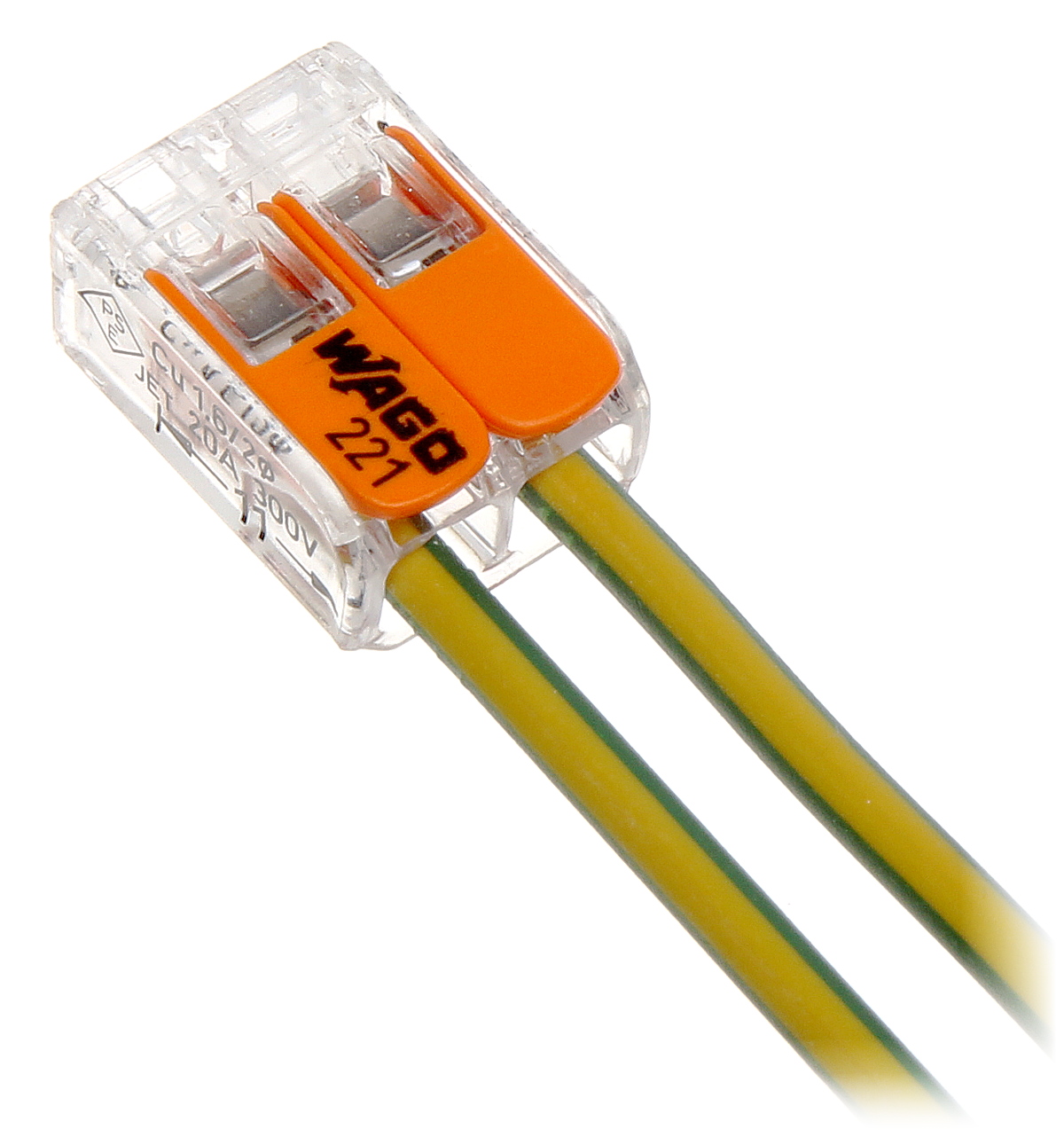 WAGO 221-412 - Κλέμμα Ταχείας Σύνδεσης 2x4mm² για Πολύκλωνο Αγωγό - Εικόνα 4 από 5